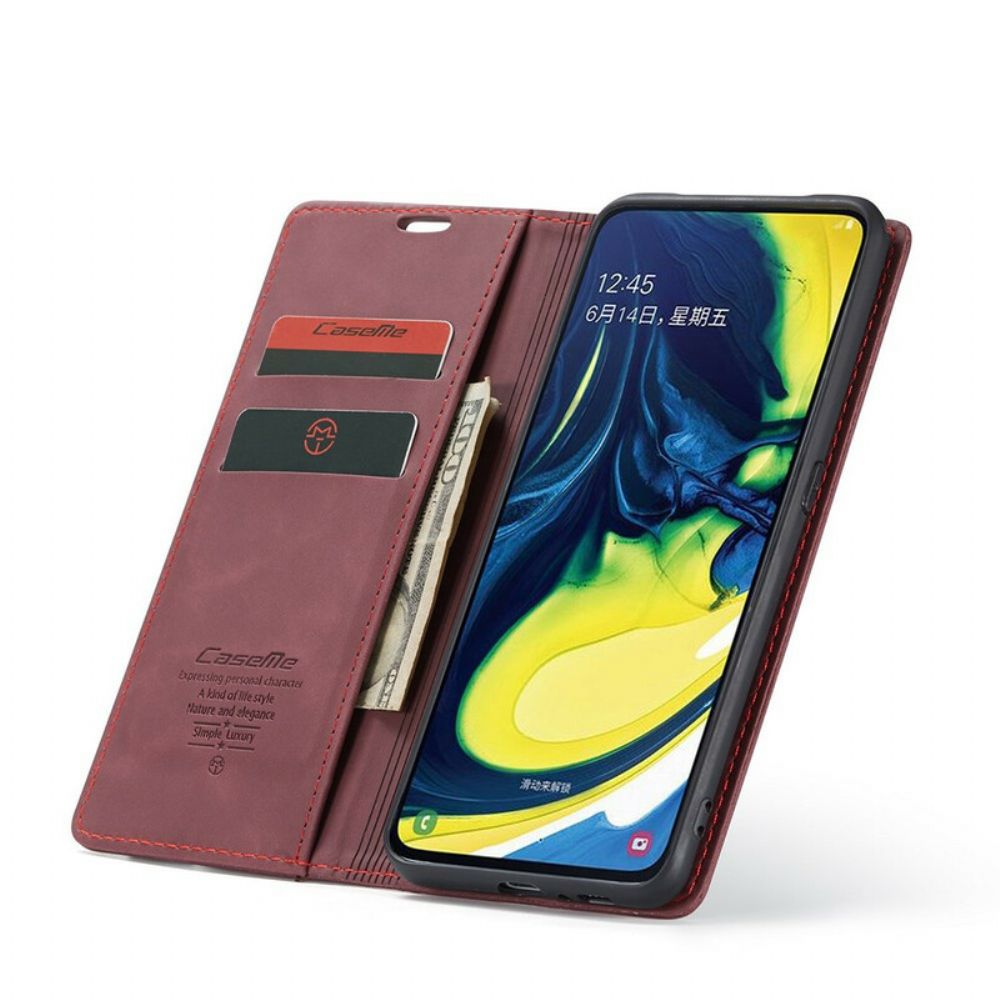 Bescherming Hoesje voor Samsung Galaxy A90 / A80 Folio-hoesje Caseme Kunstleer