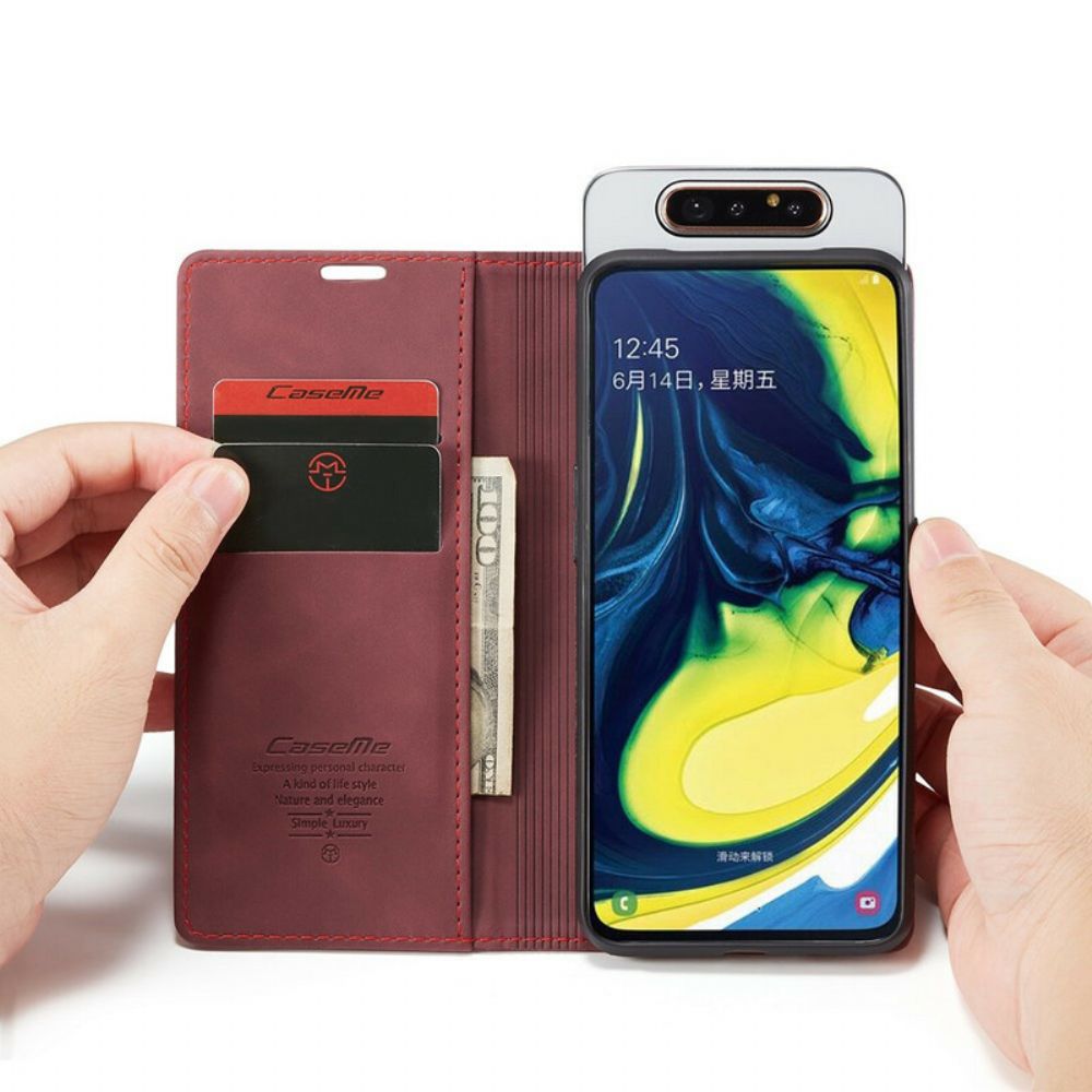 Bescherming Hoesje voor Samsung Galaxy A90 / A80 Folio-hoesje Caseme Kunstleer