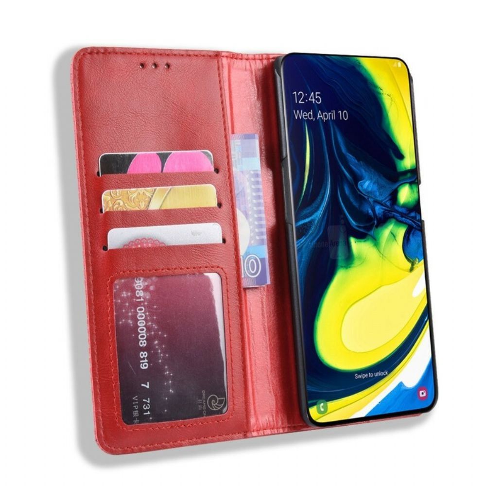 Bescherming Hoesje voor Samsung Galaxy A90 / A80 Folio-hoesje Gestileerd Kunstleer