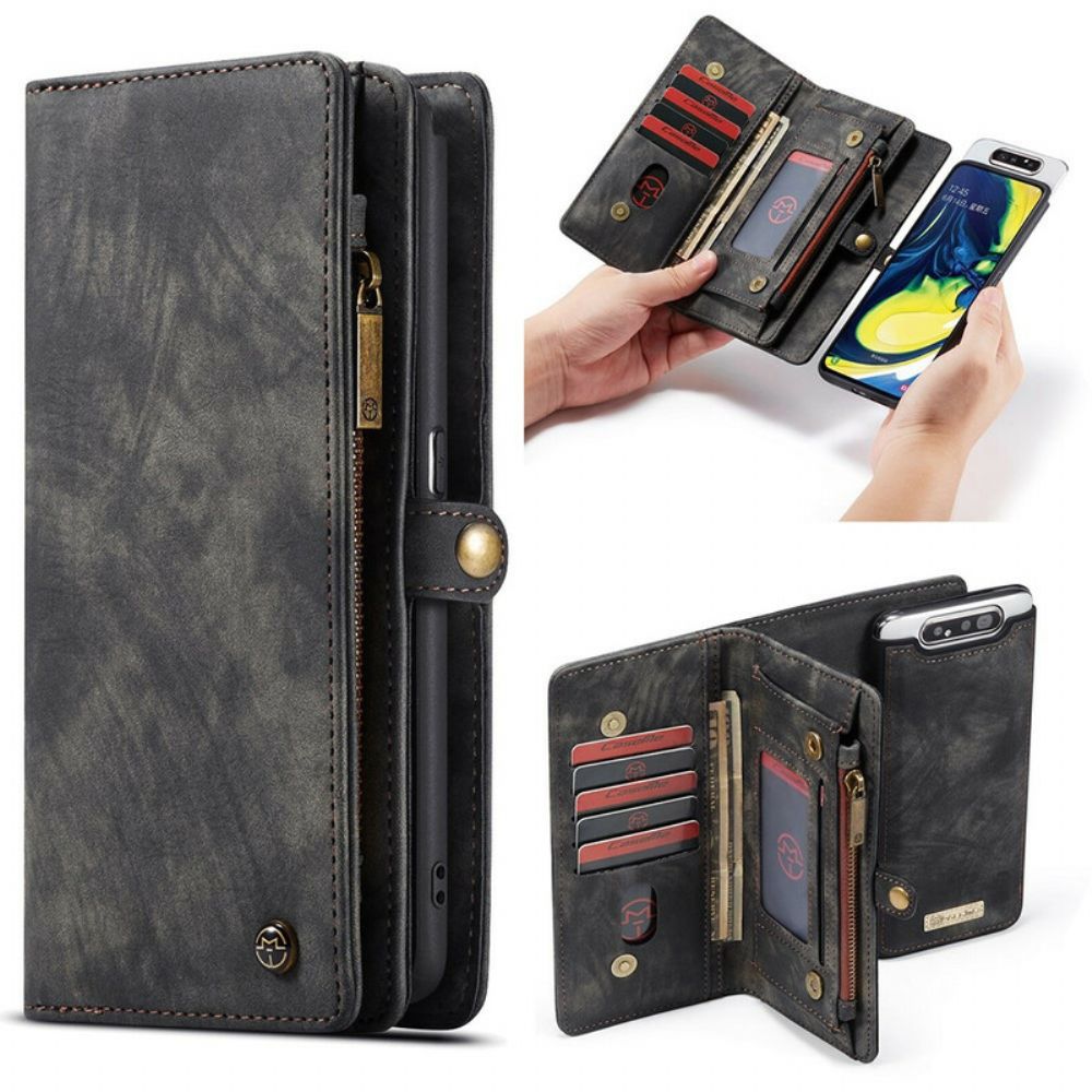 Folio-hoesje voor Samsung Galaxy A90 / A80 Caseme Vintage Leer