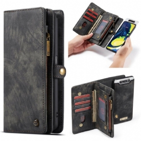 Folio-hoesje voor Samsung Galaxy A90 / A80 Caseme Vintage Leer