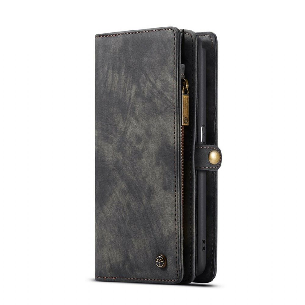 Folio-hoesje voor Samsung Galaxy A90 / A80 Caseme Vintage Leer