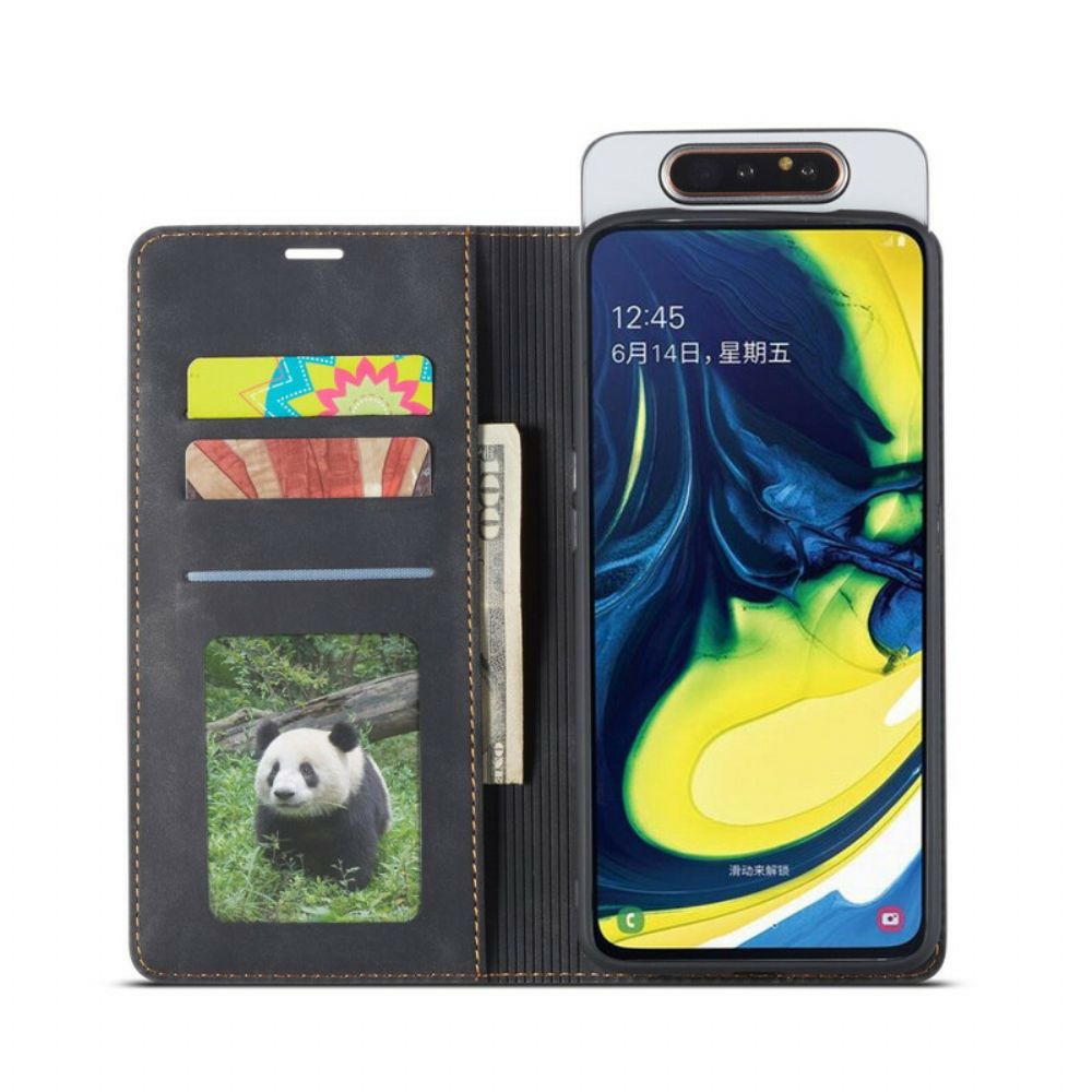 Folio-hoesje voor Samsung Galaxy A90 / A80 Lederen Effect Forwenw