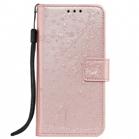 Folio-hoesje voor Samsung Galaxy A90 / A80 Met Ketting Band Mijmering