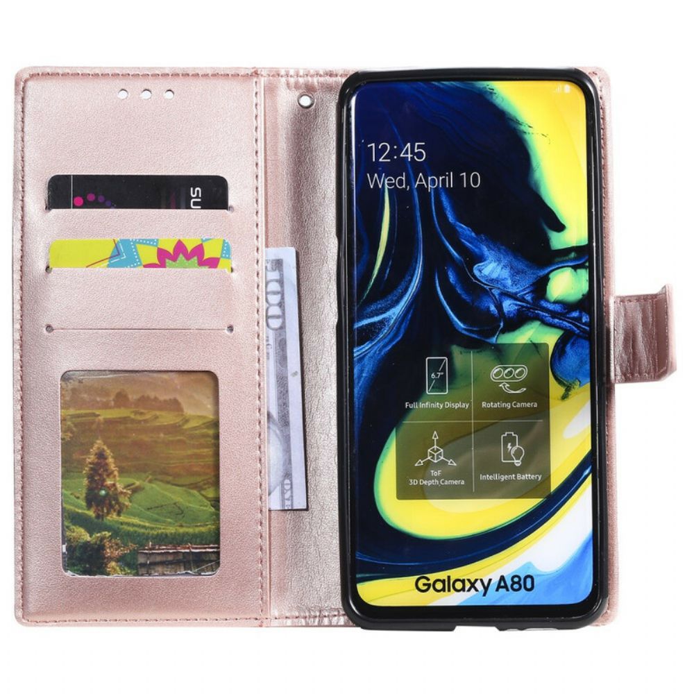 Folio-hoesje voor Samsung Galaxy A90 / A80 Met Ketting Band Mijmering