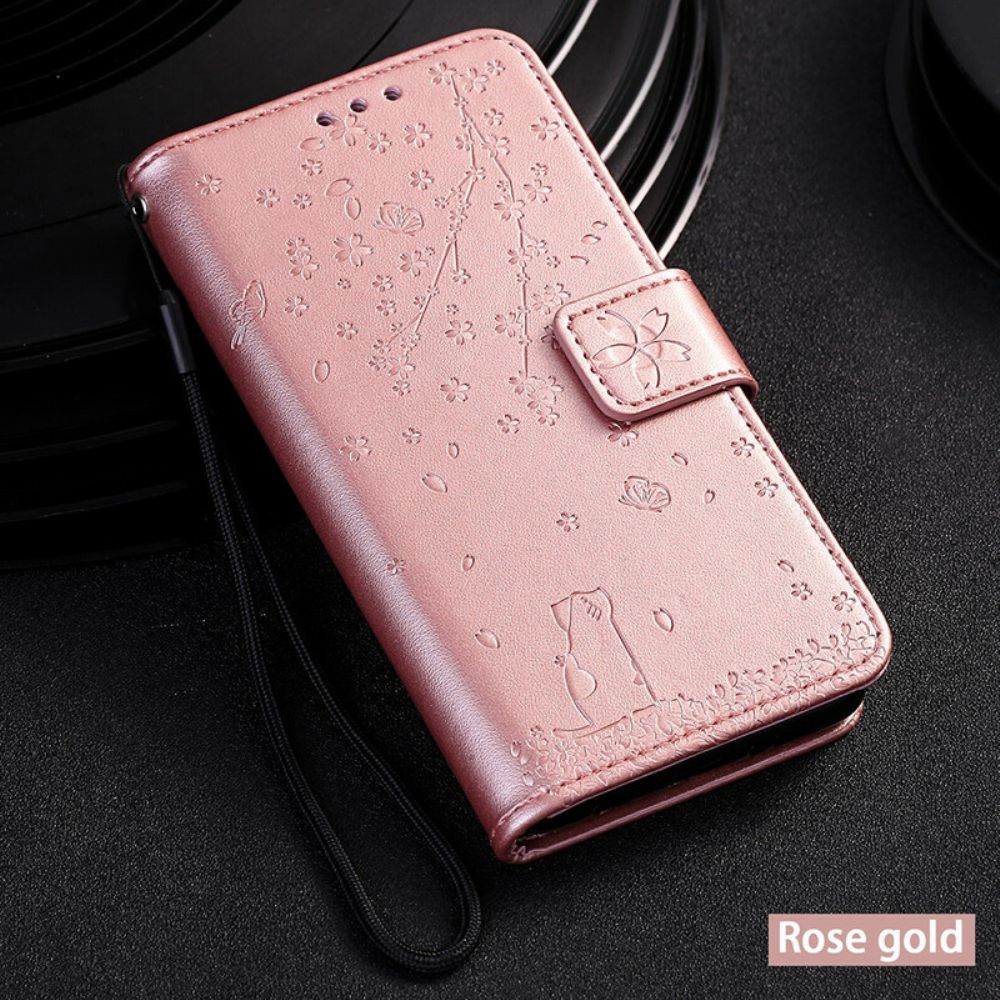 Folio-hoesje voor Samsung Galaxy A90 / A80 Met Ketting Band Mijmering