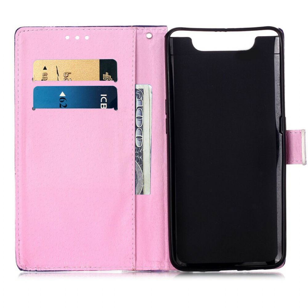 Folio-hoesje voor Samsung Galaxy A90 / A80 Panda Galaxy