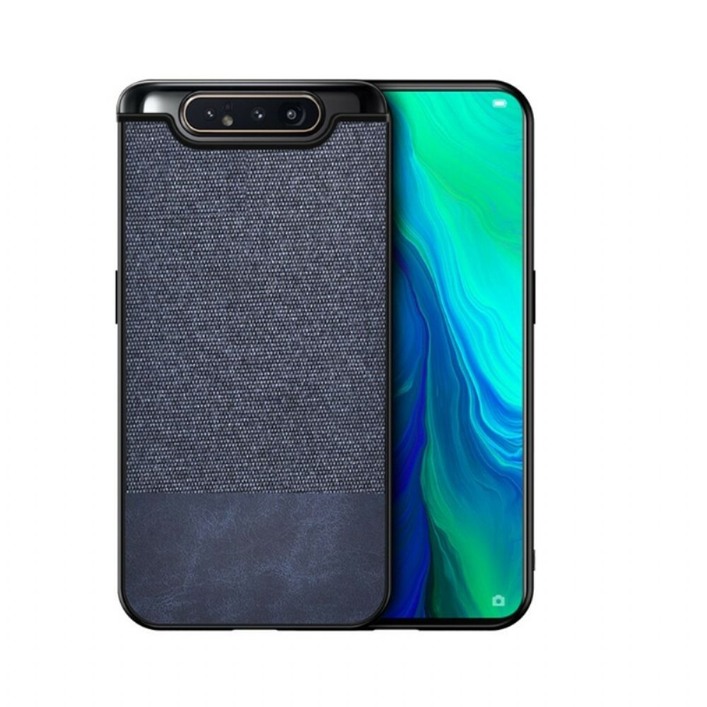 Hoesje voor Samsung Galaxy A90 / A80 Leer- En Weefeffect