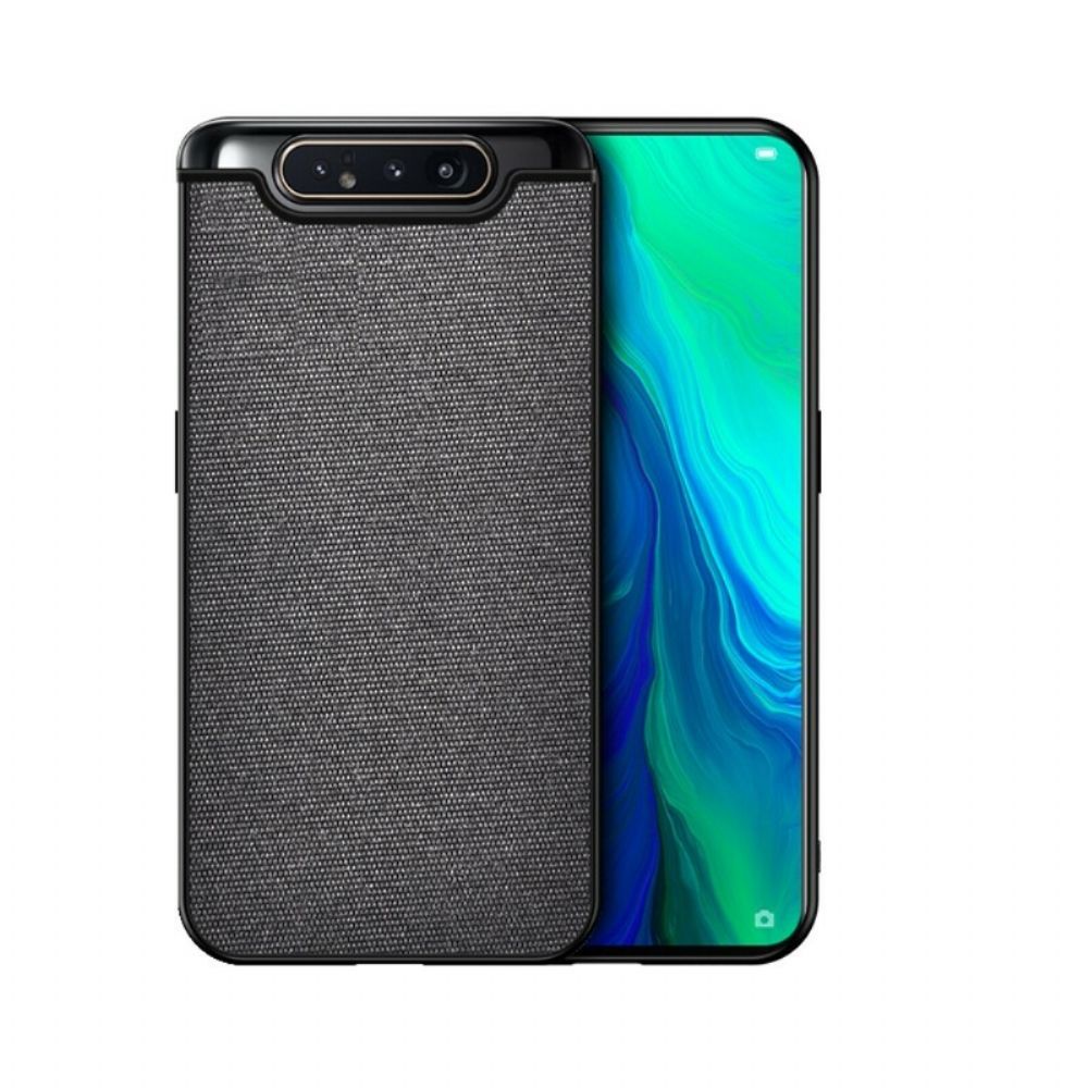 Hoesje voor Samsung Galaxy A90 / A80 Leer- En Weefeffect