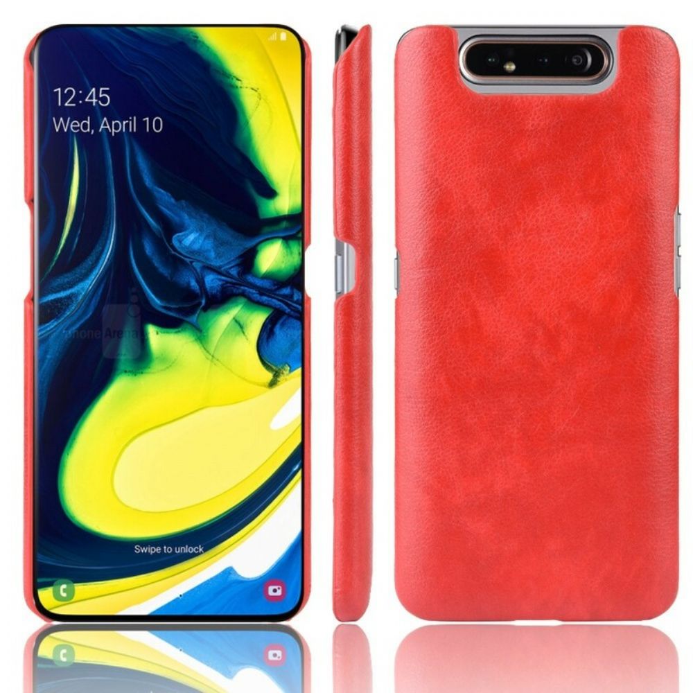 Hoesje voor Samsung Galaxy A90 / A80 Litchi-leereffect