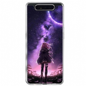 Hoesje voor Samsung Galaxy A90 / A80 Magische Volle Maan