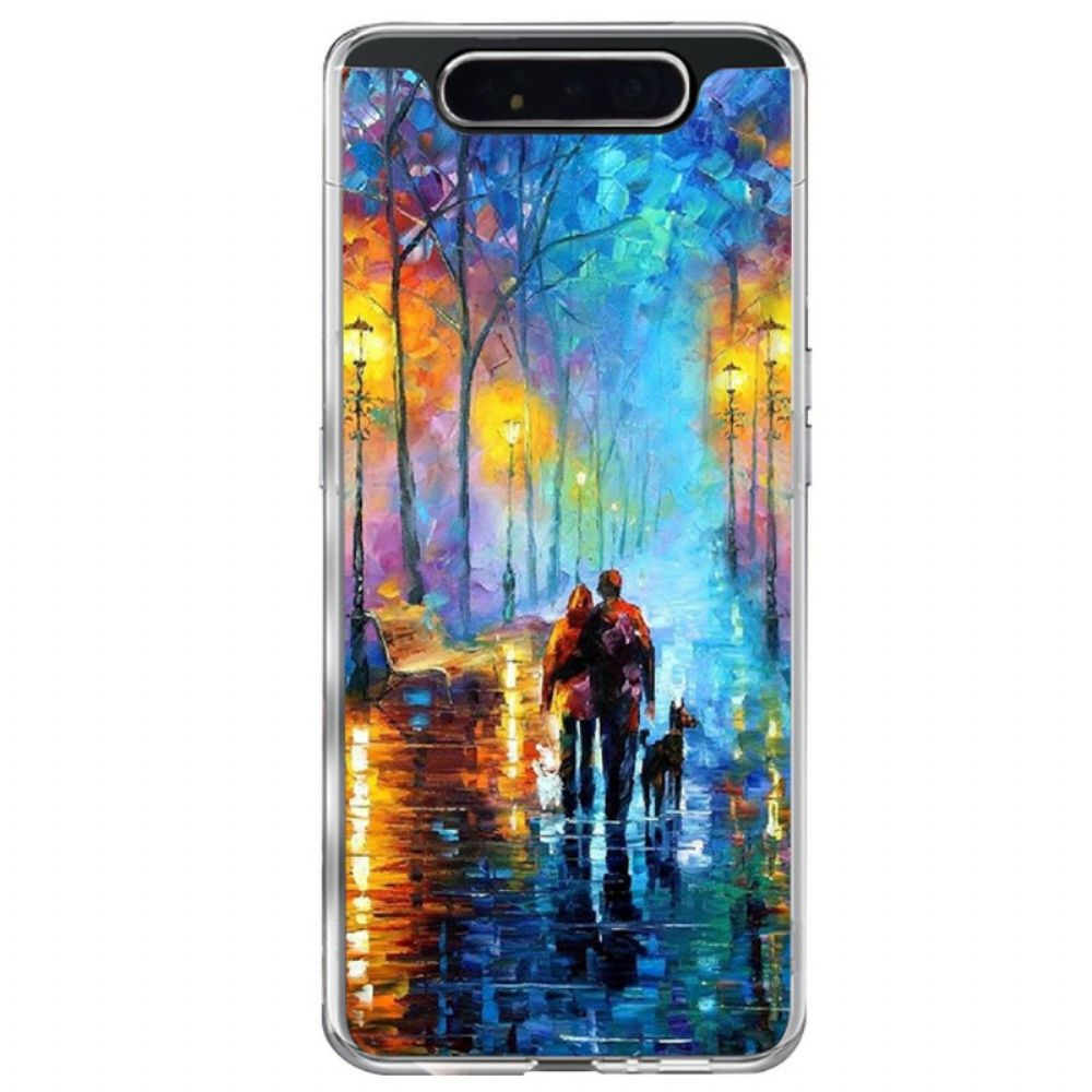 Telefoonhoesje voor Samsung Galaxy A90 / A80 Familiewandeling