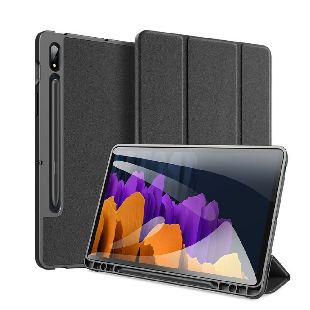 Bescherming Hoesje voor Samsung Galaxy Tab S7 FE Domo-serie Dux-ducis