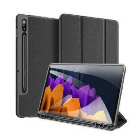 Bescherming Hoesje voor Samsung Galaxy Tab S7 FE Domo-serie Dux-ducis