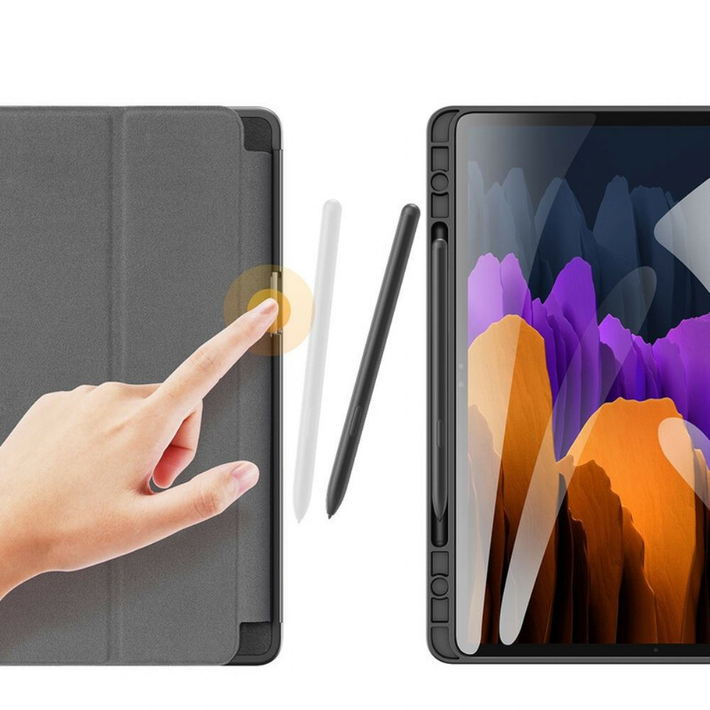 Bescherming Hoesje voor Samsung Galaxy Tab S7 FE Domo-serie Dux-ducis