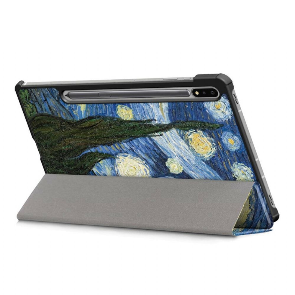 Bescherming Hoesje voor Samsung Galaxy Tab S7 FE Verbeterde Van Gogh