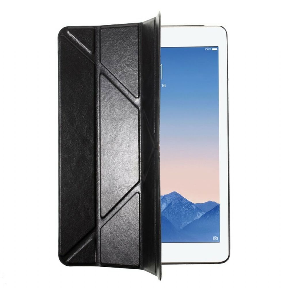 Bescherming Hoesje voor iPad 9.7" Origami Kunstleer