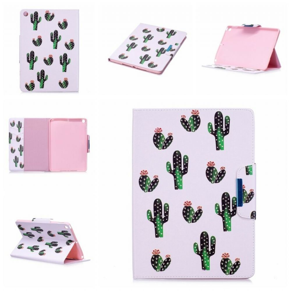 Leren Hoesje voor iPad 9.7" Cactus