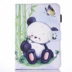 Leren Hoesje voor iPad 9.7" Romantische Panda