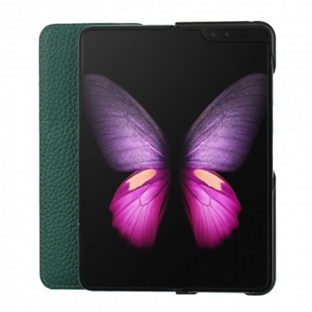 Bescherming Hoesje voor Samsung Galaxy Z Fold 2 Folio-hoesje Echt Litchi Leer