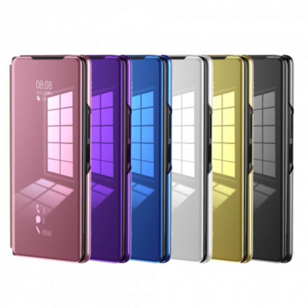 Bescherming Hoesje voor Samsung Galaxy Z Fold 2 Multifunctioneel Spiegeleffect