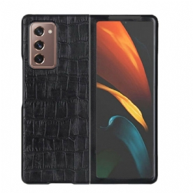 Hoesje voor Samsung Galaxy Z Fold 2 Echt Krokodillenleer