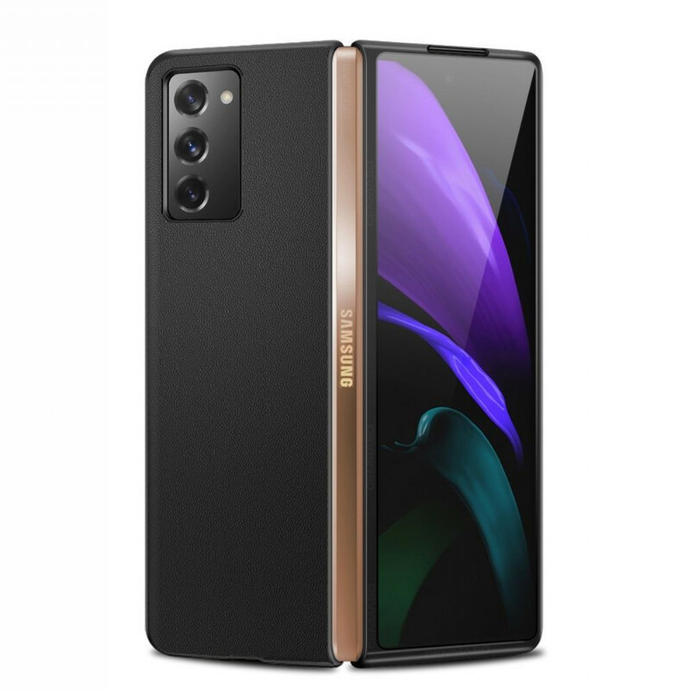 Hoesje voor Samsung Galaxy Z Fold 2 Echt Leer