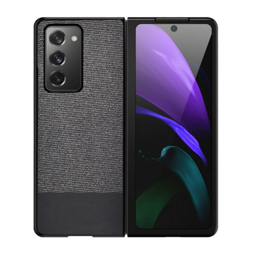 Hoesje voor Samsung Galaxy Z Fold 2 Faux Leer En Stof