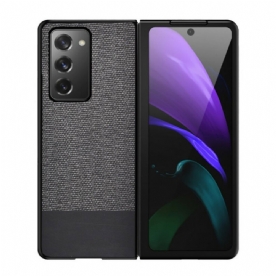 Hoesje voor Samsung Galaxy Z Fold 2 Faux Leer En Stof