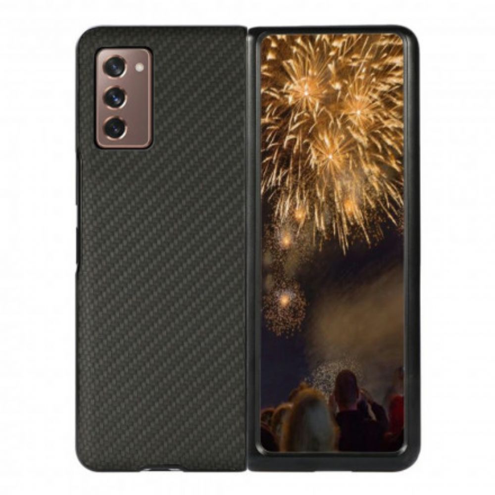 Hoesje voor Samsung Galaxy Z Fold 2 Koolstofvezelkleur