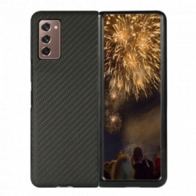 Hoesje voor Samsung Galaxy Z Fold 2 Koolstofvezelkleur