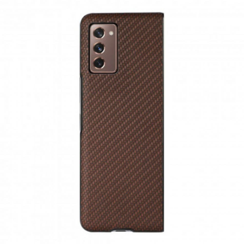 Hoesje voor Samsung Galaxy Z Fold 2 Koolstofvezelkleur