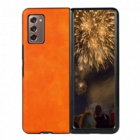 Hoesje voor Samsung Galaxy Z Fold 2 Kunstleer Kleur