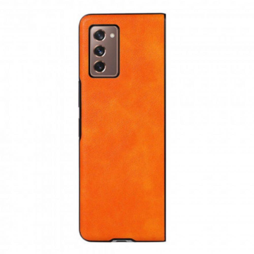 Hoesje voor Samsung Galaxy Z Fold 2 Kunstleer Kleur