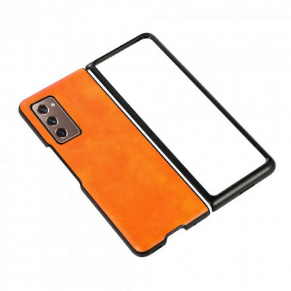 Hoesje voor Samsung Galaxy Z Fold 2 Kunstleer Kleur