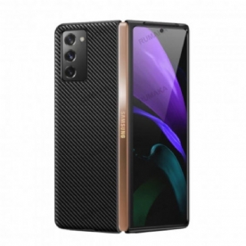 Hoesje voor Samsung Galaxy Z Fold 2 Premium Koolstofvezel