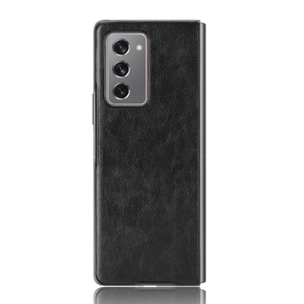 Telefoonhoesje voor Samsung Galaxy Z Fold 2 Lychee Van Kunstleer