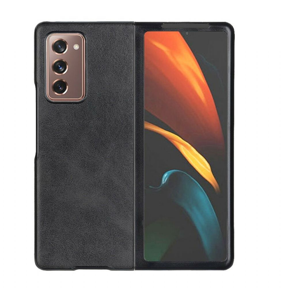 Telefoonhoesje voor Samsung Galaxy Z Fold 2 Premium Kunstleer