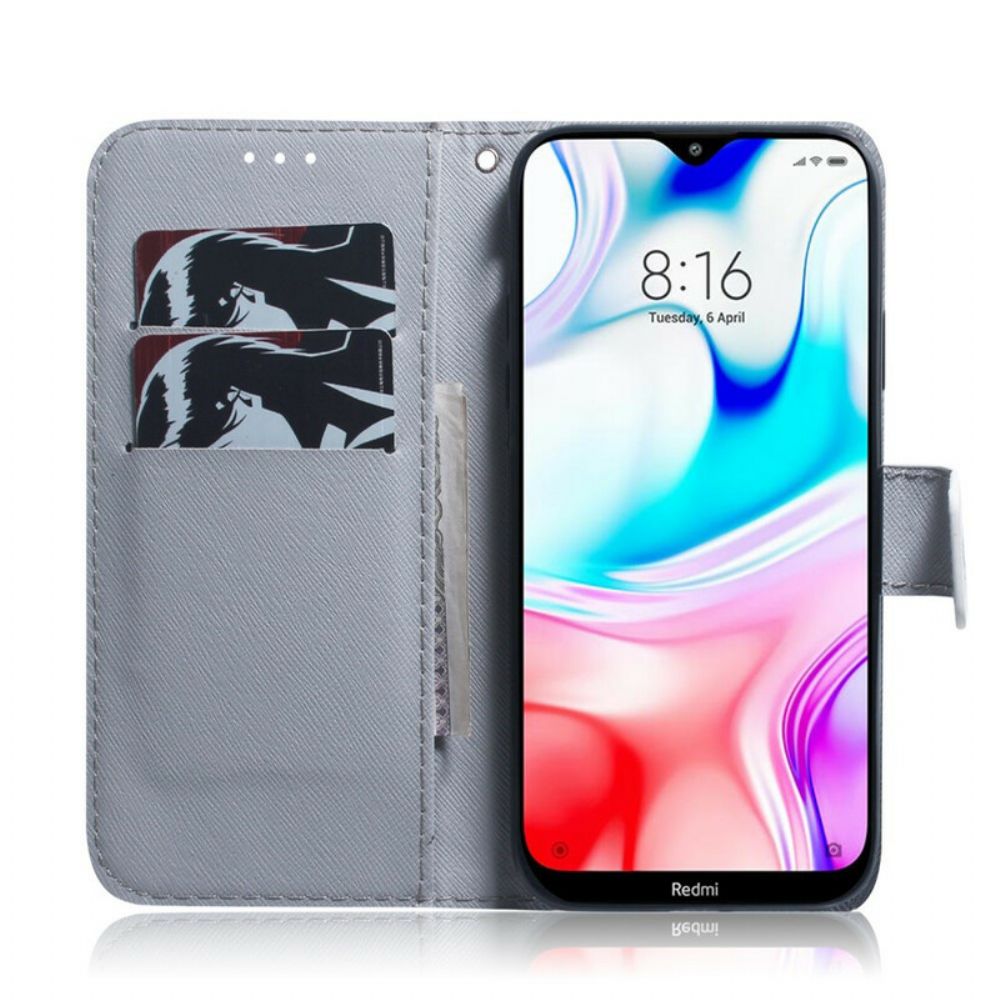 Flip Case voor Xiaomi Redmi 8 Droomende Leeuw