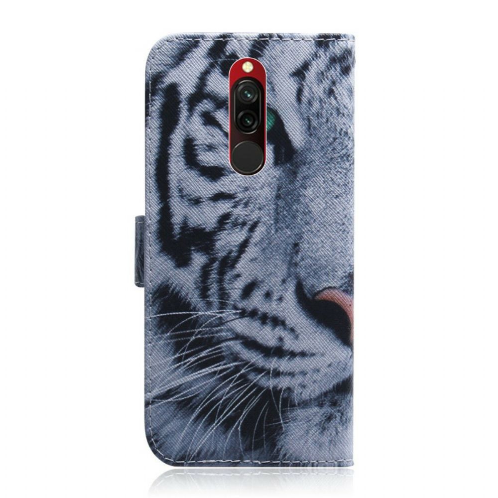 Flip Case voor Xiaomi Redmi 8 Tijgergezicht