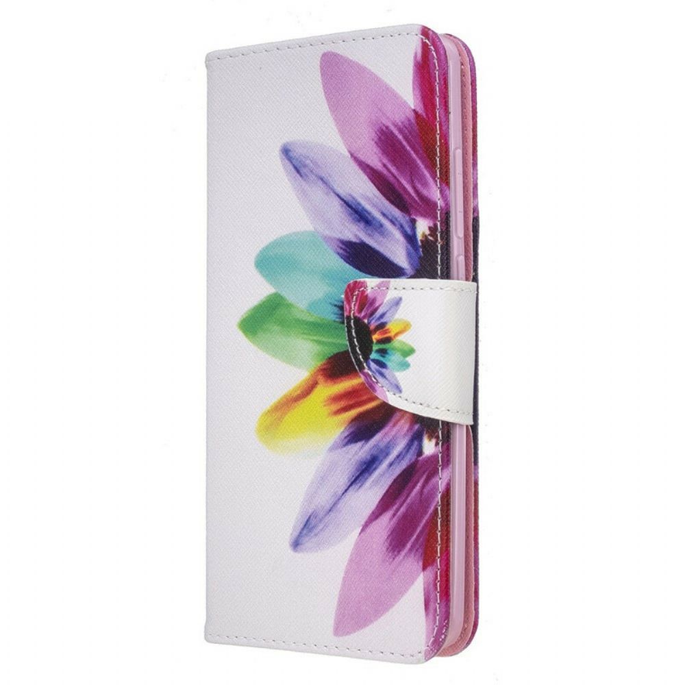 Folio-hoesje voor Xiaomi Redmi 8 Aquarel Bloem