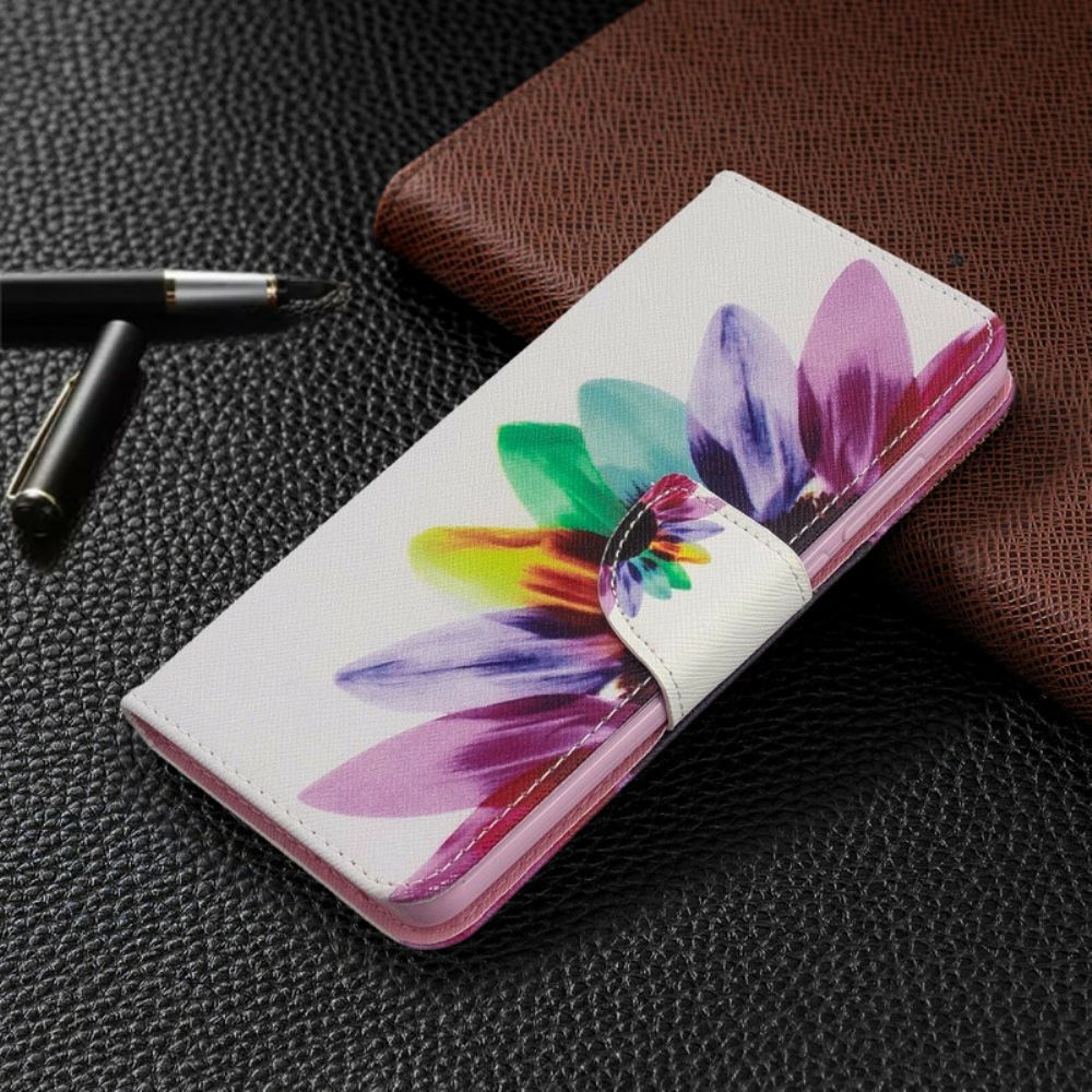 Folio-hoesje voor Xiaomi Redmi 8 Aquarel Bloem