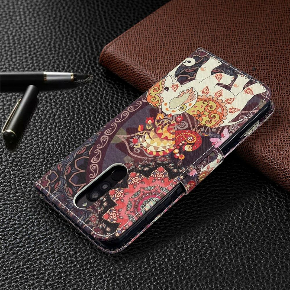 Folio-hoesje voor Xiaomi Redmi 8 Indische Olifanten