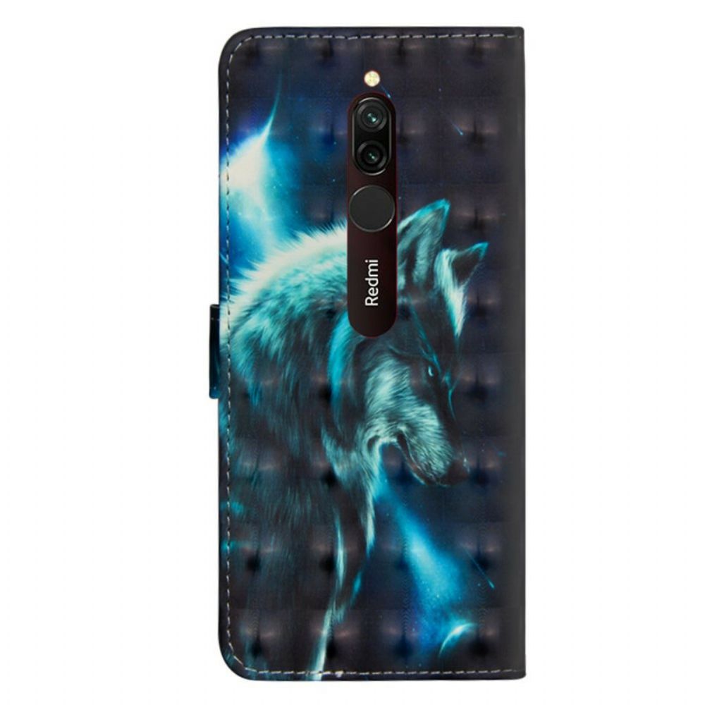 Folio-hoesje voor Xiaomi Redmi 8 Majestueuze Wolf