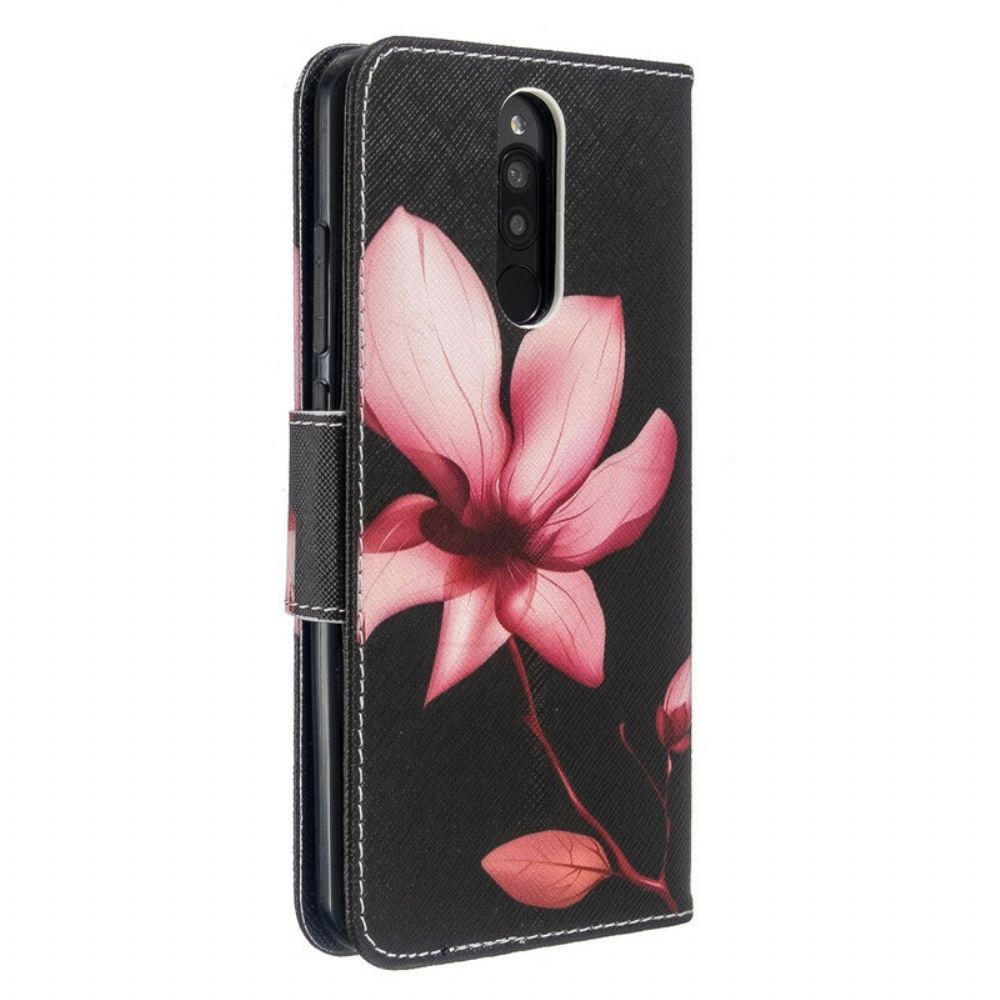 Folio-hoesje voor Xiaomi Redmi 8 Roze Bloem