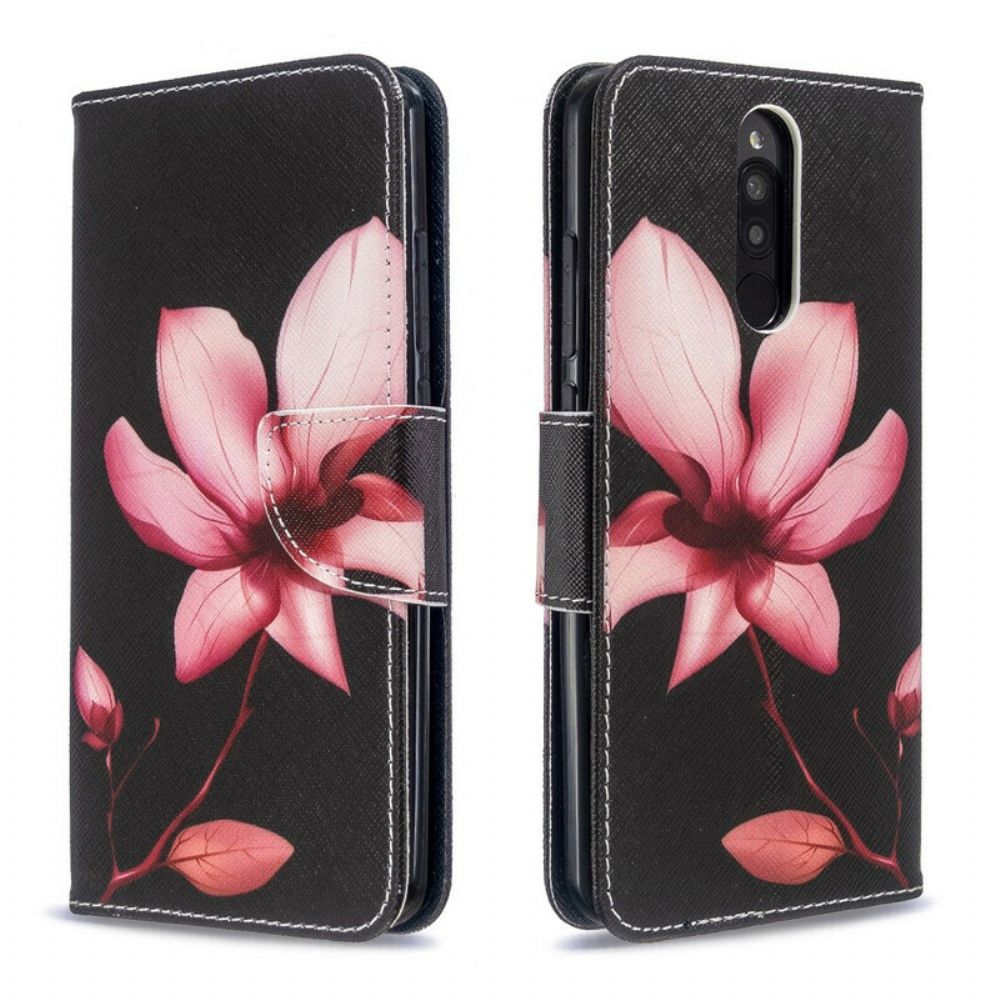 Folio-hoesje voor Xiaomi Redmi 8 Roze Bloem