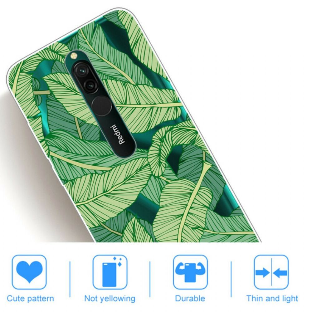 Hoesje voor Xiaomi Redmi 8 Gebladerte