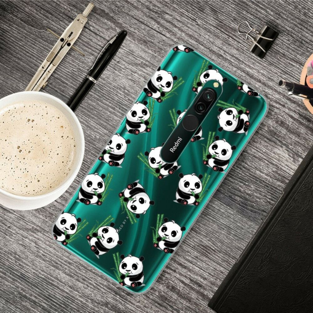 Hoesje voor Xiaomi Redmi 8 Kleine Panda's