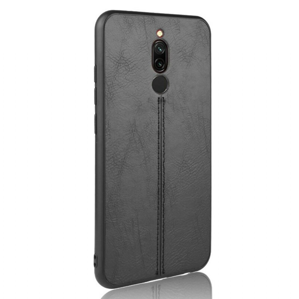 Hoesje voor Xiaomi Redmi 8 Naad Leereffect