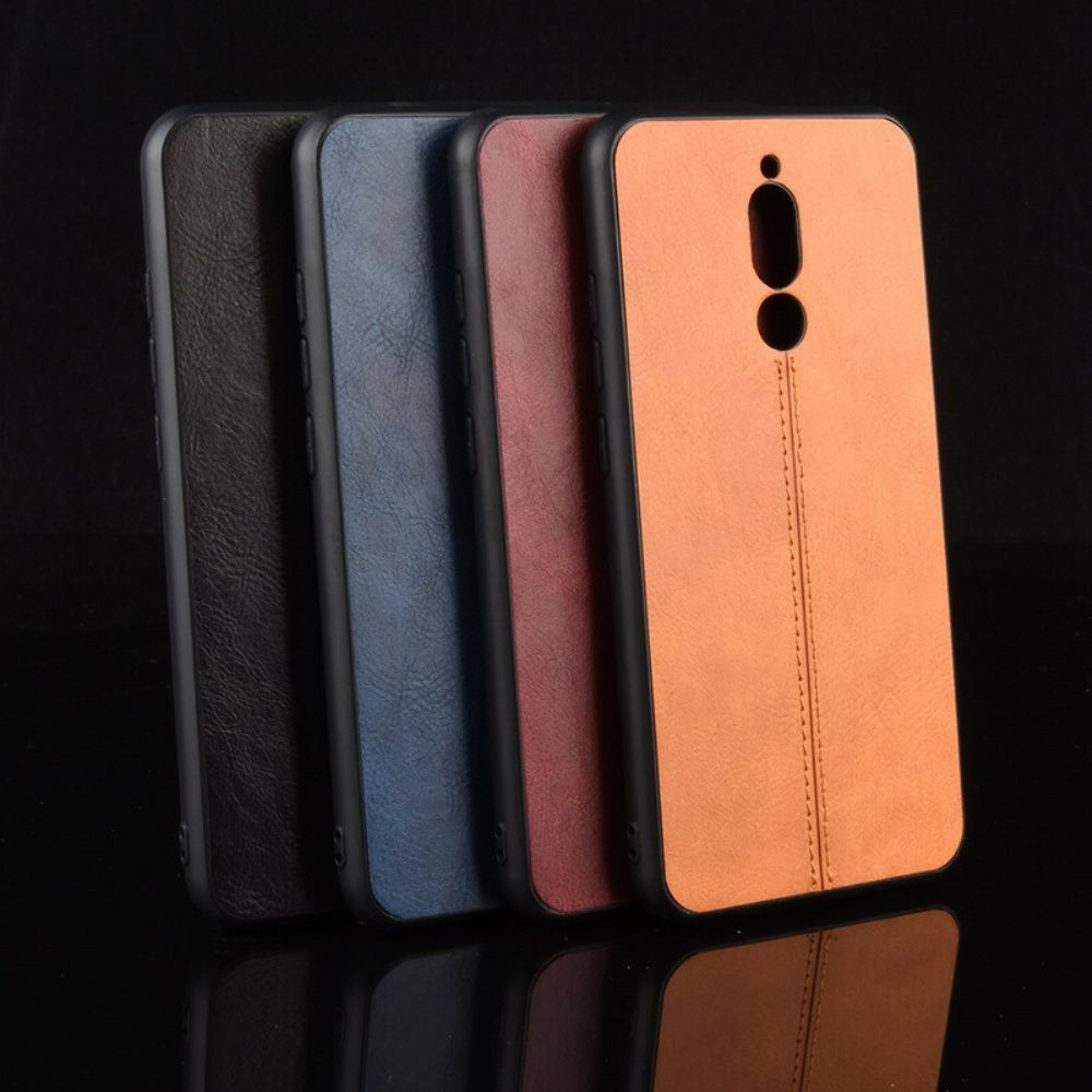 Hoesje voor Xiaomi Redmi 8 Naad Leereffect